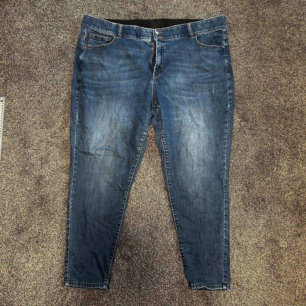 Venezia Jeans Women 26R Blue Excellent Stretch Comfort Waist Skinny Tapered